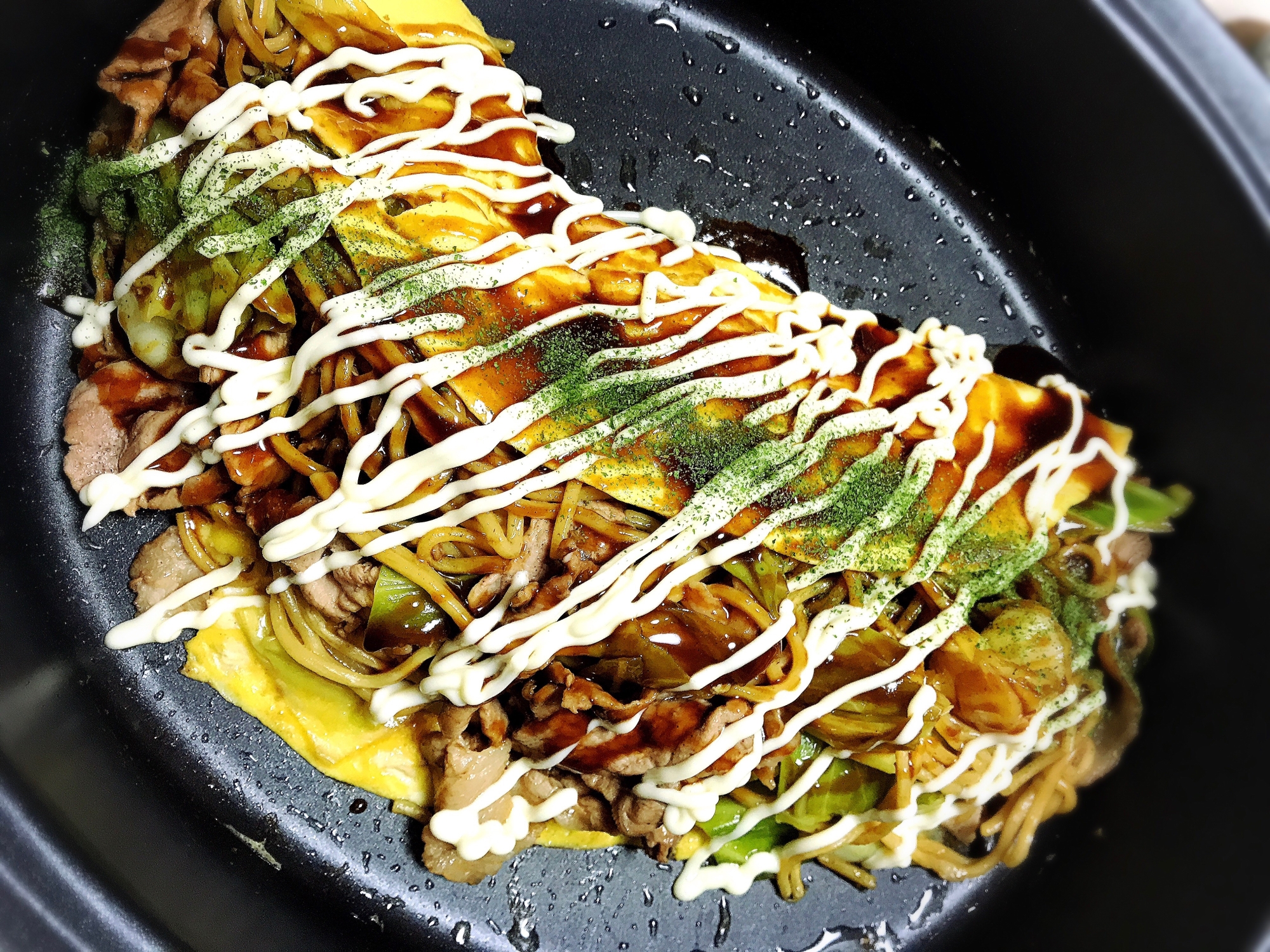 そば入りとん平焼き