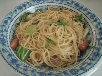 オイルしか残らなかったので、具を少し足しました。
これからアヒージョの次の日はパスタで決定ですね。
ごちそうさまでした！