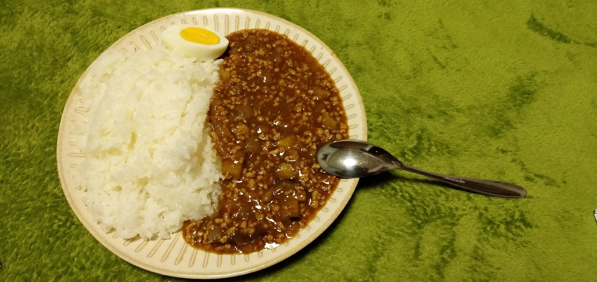 茄子のキーマカレー