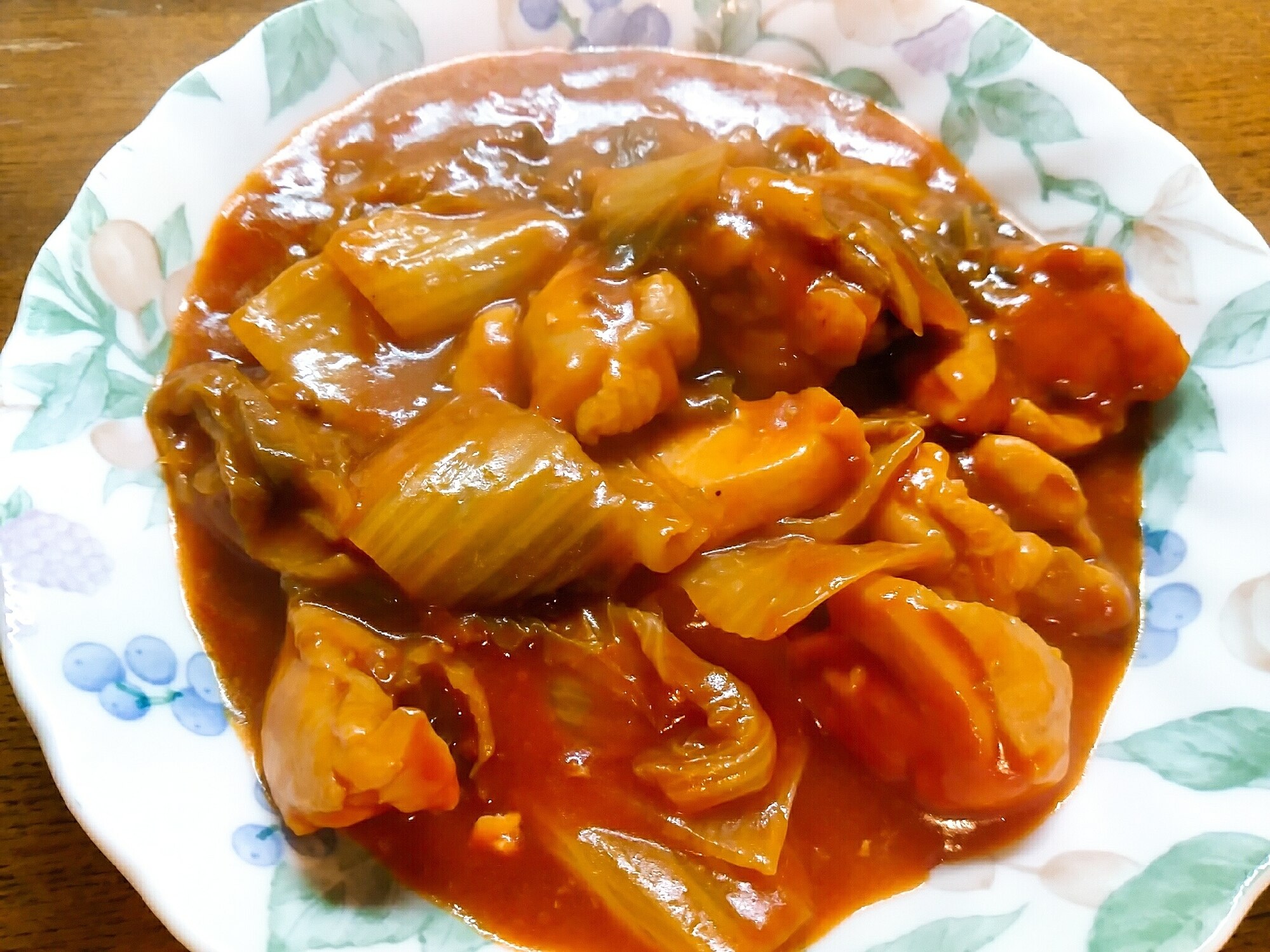 簡単に 白菜と鶏肉のトマト煮 レシピ 作り方 By のん786 楽天レシピ