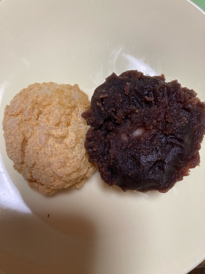 もち米２合で★２色ぼたもち１２個