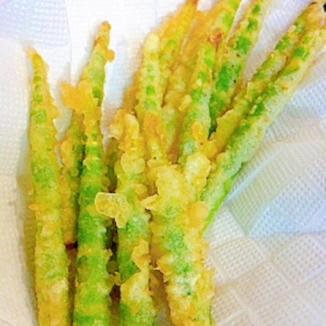 山形の旬の味覚ですよ☆コリッコリの月山竹の天ぷら♪
