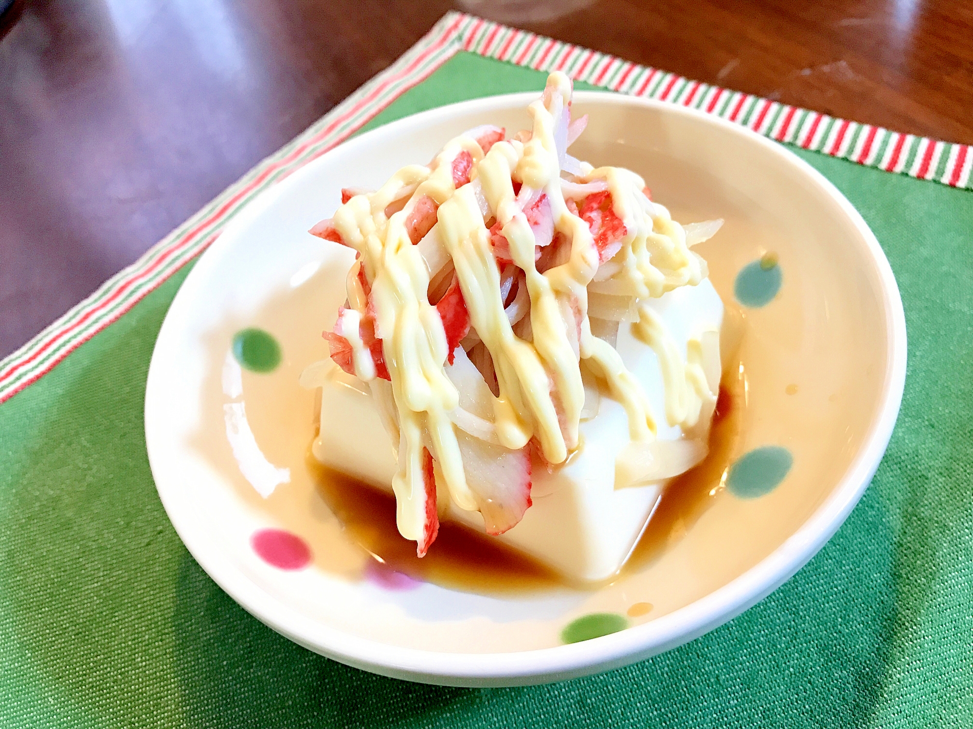 冷奴の季節です☆カニカマ＊酢らっきょう