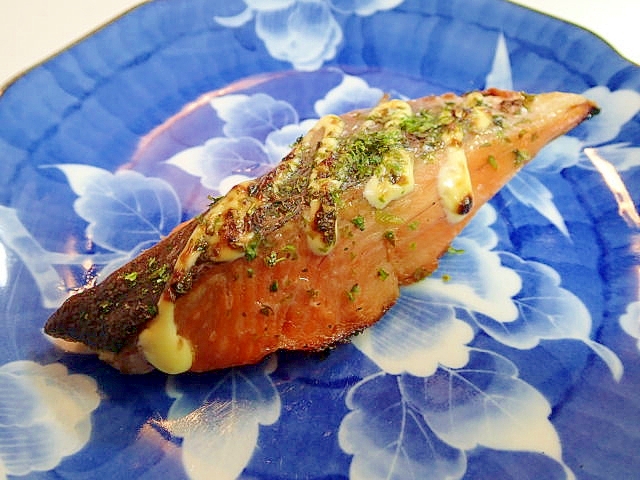 すき焼きのたれ・マヨで　鮭のグリル焼き