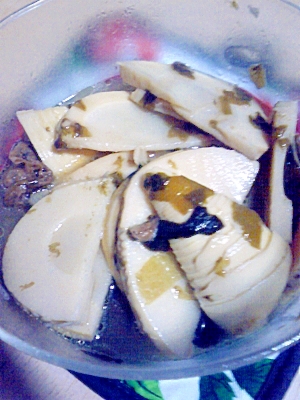 うまだしでタケノコの煮物