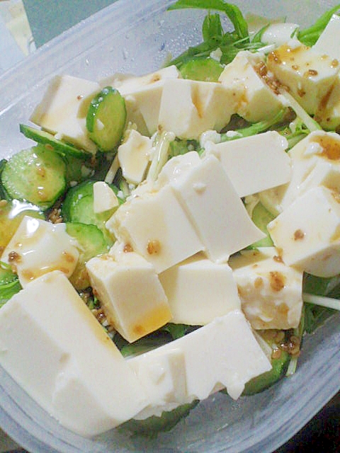豆腐の香味サラダ