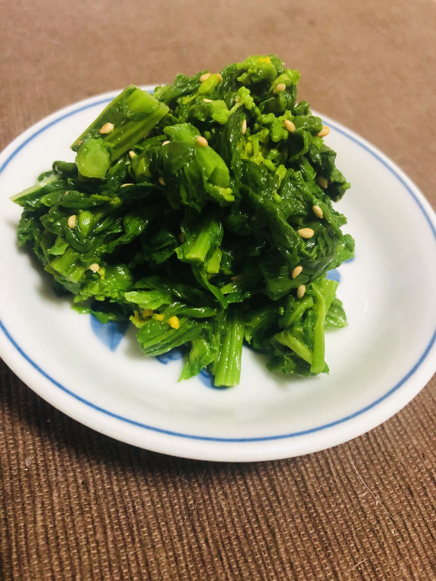 菜の花の辛子和え