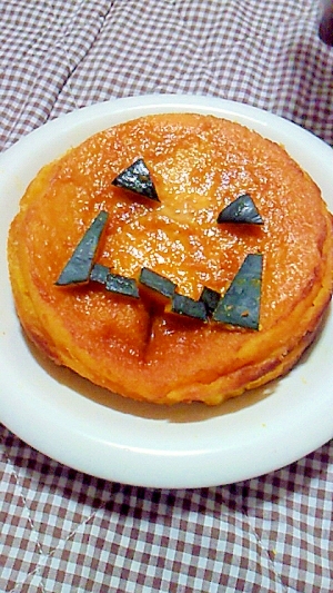 かぼちゃプリン風味のケーキ/ハロウィン