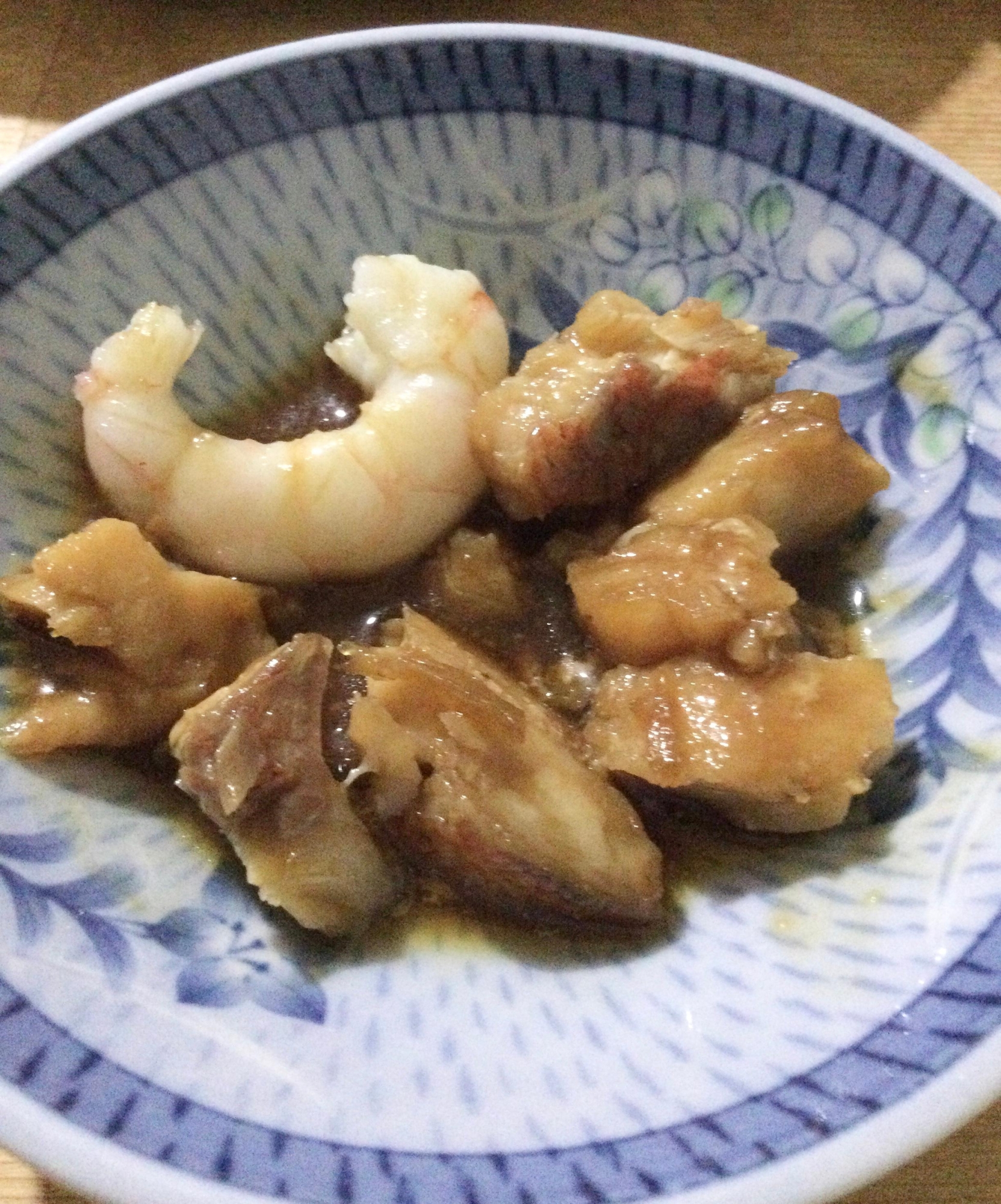 赤魚と海老の煮物♪