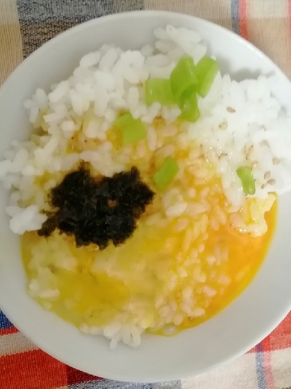 海苔の佃煮卵かけご飯☆