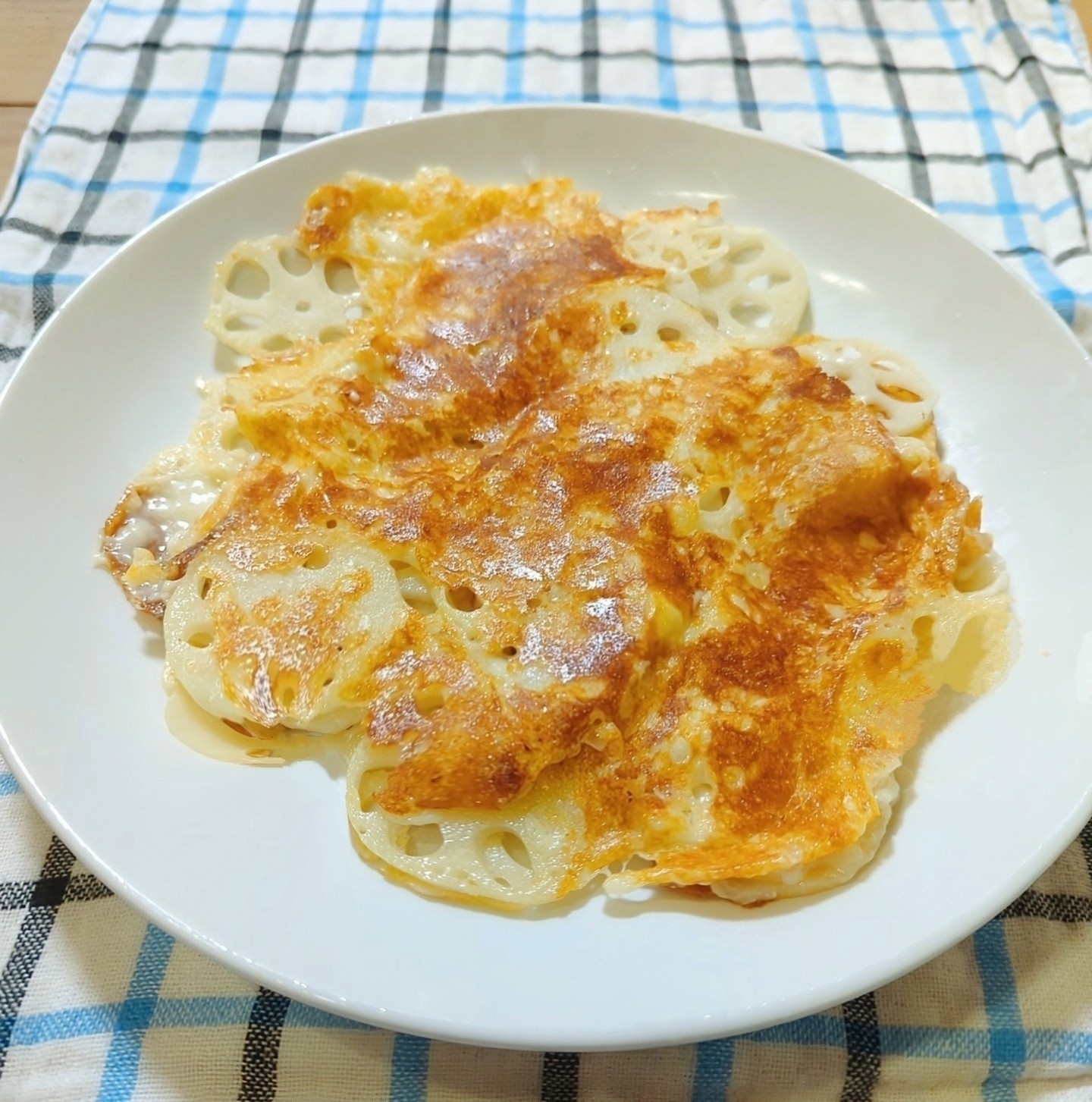 れんこんのチーズ焼き