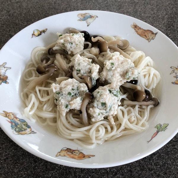 温かいひやむぎ 大葉入り鶏ひき肉の団子乗せ レシピ 作り方 By ちぃころ 楽天レシピ 温かいひやむぎ 大葉入り鶏ひき肉の団子乗せ レシピ 作り方 By ちぃころ 楽天レシピ