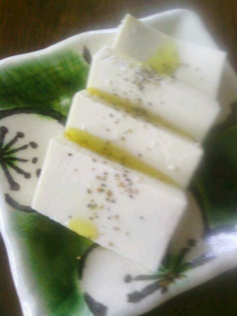 レンジ水切りで殺菌&日持ちアップ 塩漬け豆腐