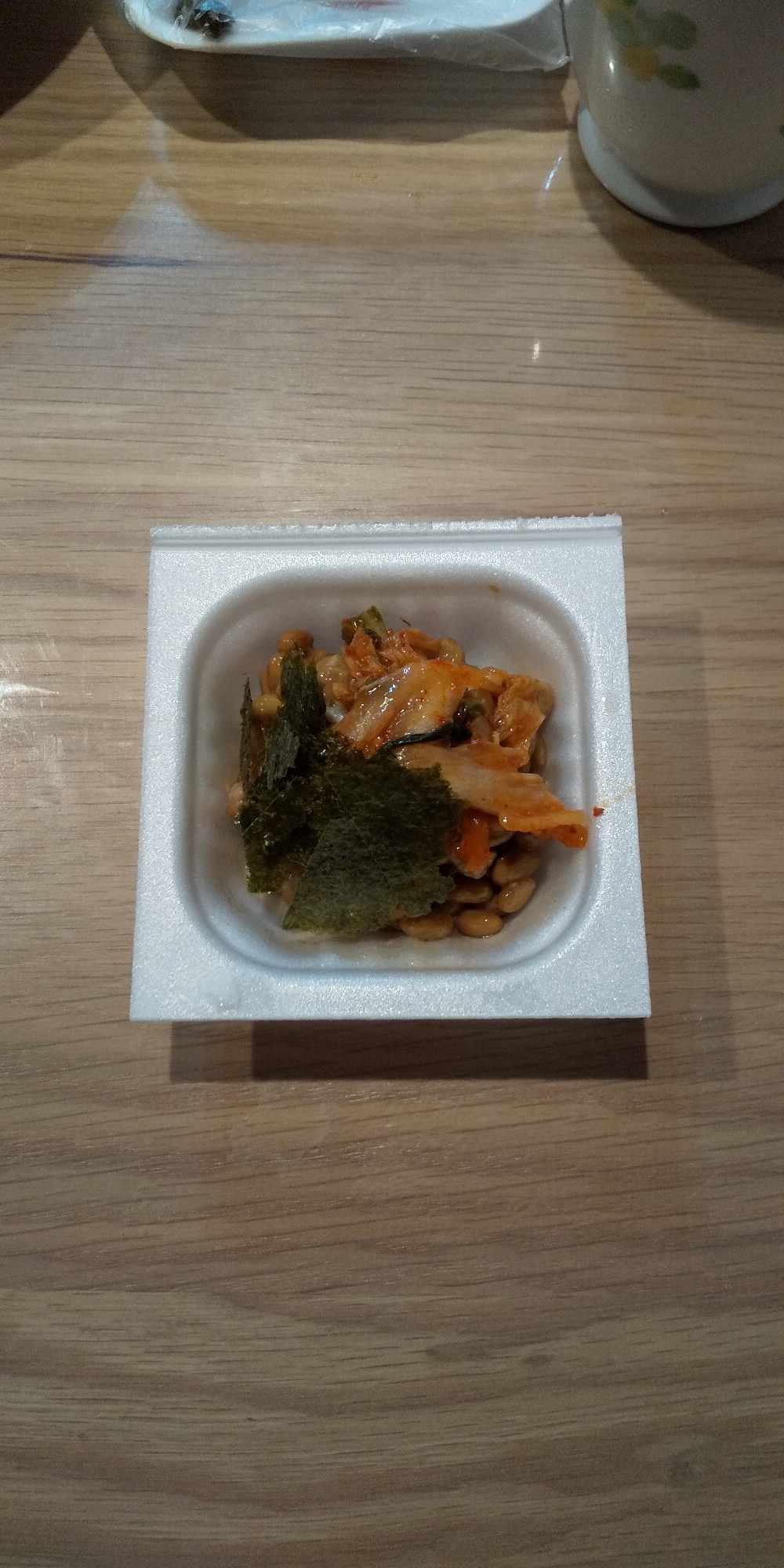 キムチと海苔のマヨ酢納豆♡