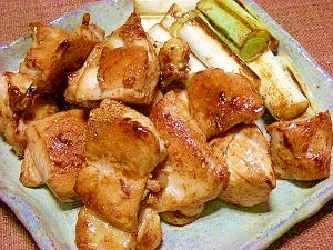 塩麹漬け鶏肉で☆串なし焼き鳥