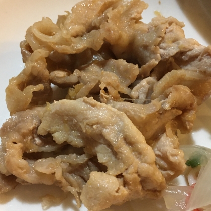 いつも我が家で作るしょうが焼きよりしょうがが多くて、ガツンと旨味が出て美味しかったです！ごちそうさまでした(^^)