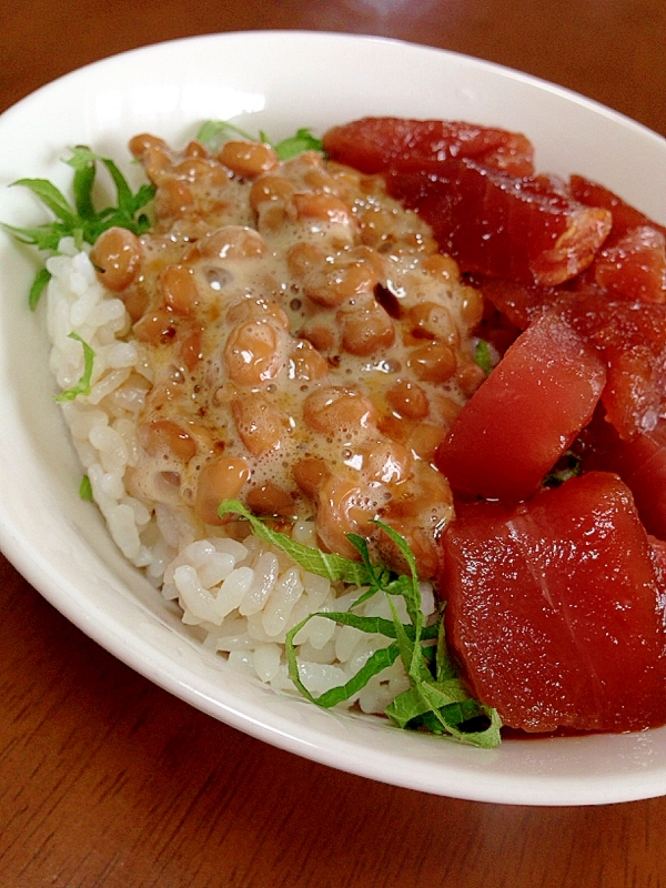 まぐろ納豆丼