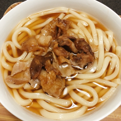 肉うどんにしました！
白だしの賞味期限が近かったのでとても助かりました。
とても美味しかったのでまた作ります^ ^