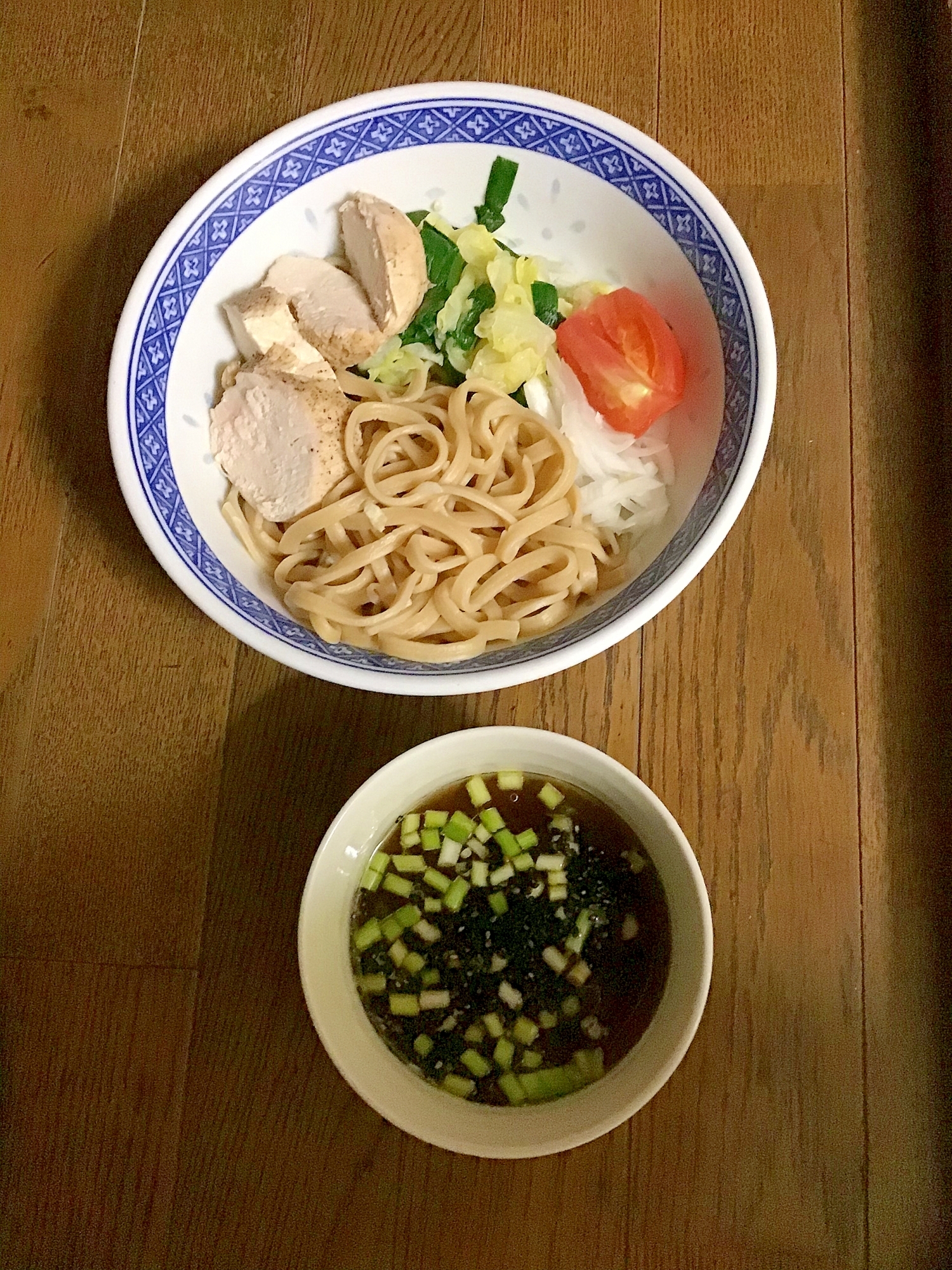 鶏チャーシューdeワシワシ麺のつけ麺。