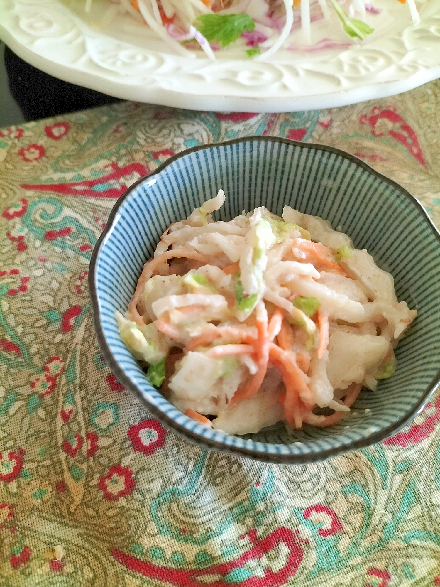 白菜と切干大根の胡麻おかか和え♪