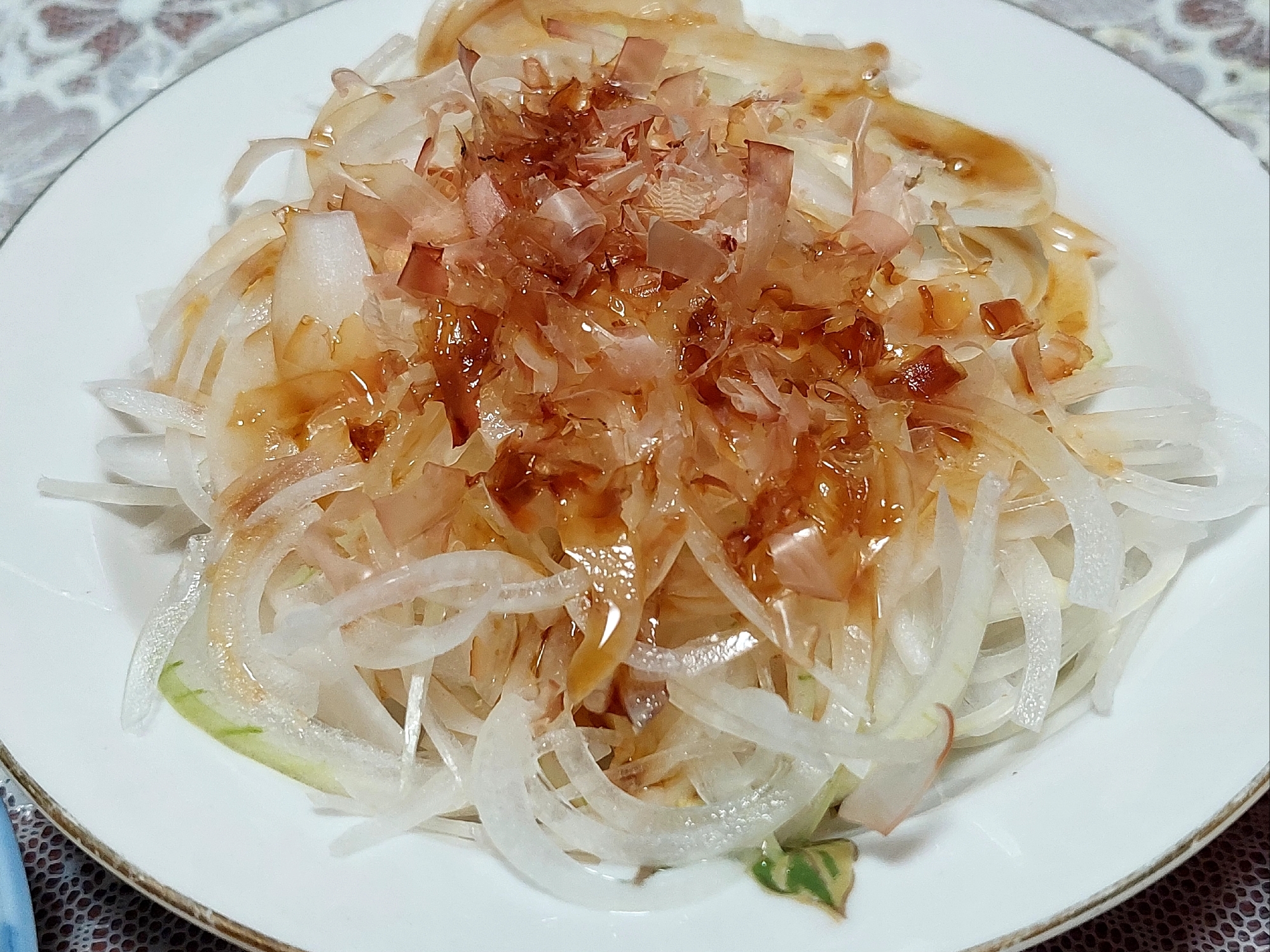酢水で！新玉ねぎのポン酢おひたし