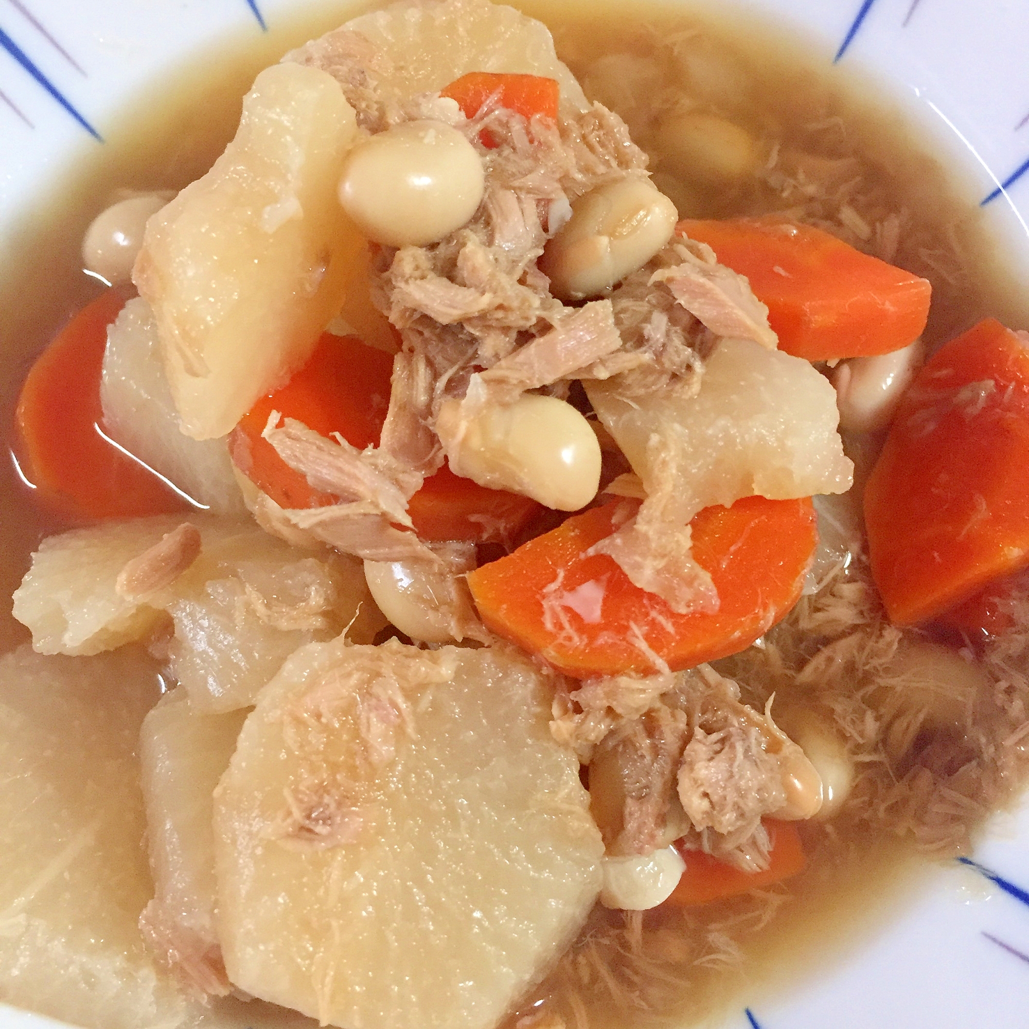 大根とツナの煮物☆彡