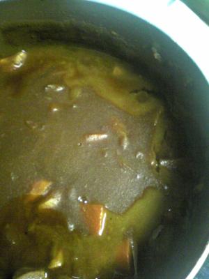 食感いいよ！！エリンギ入りカレー