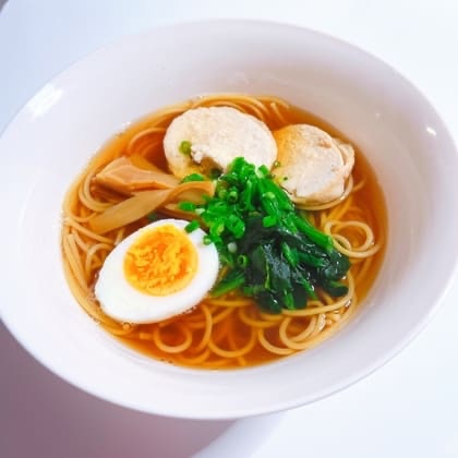 〈ゼンブヌードル〉で醤油ラーメン風(低糖質)