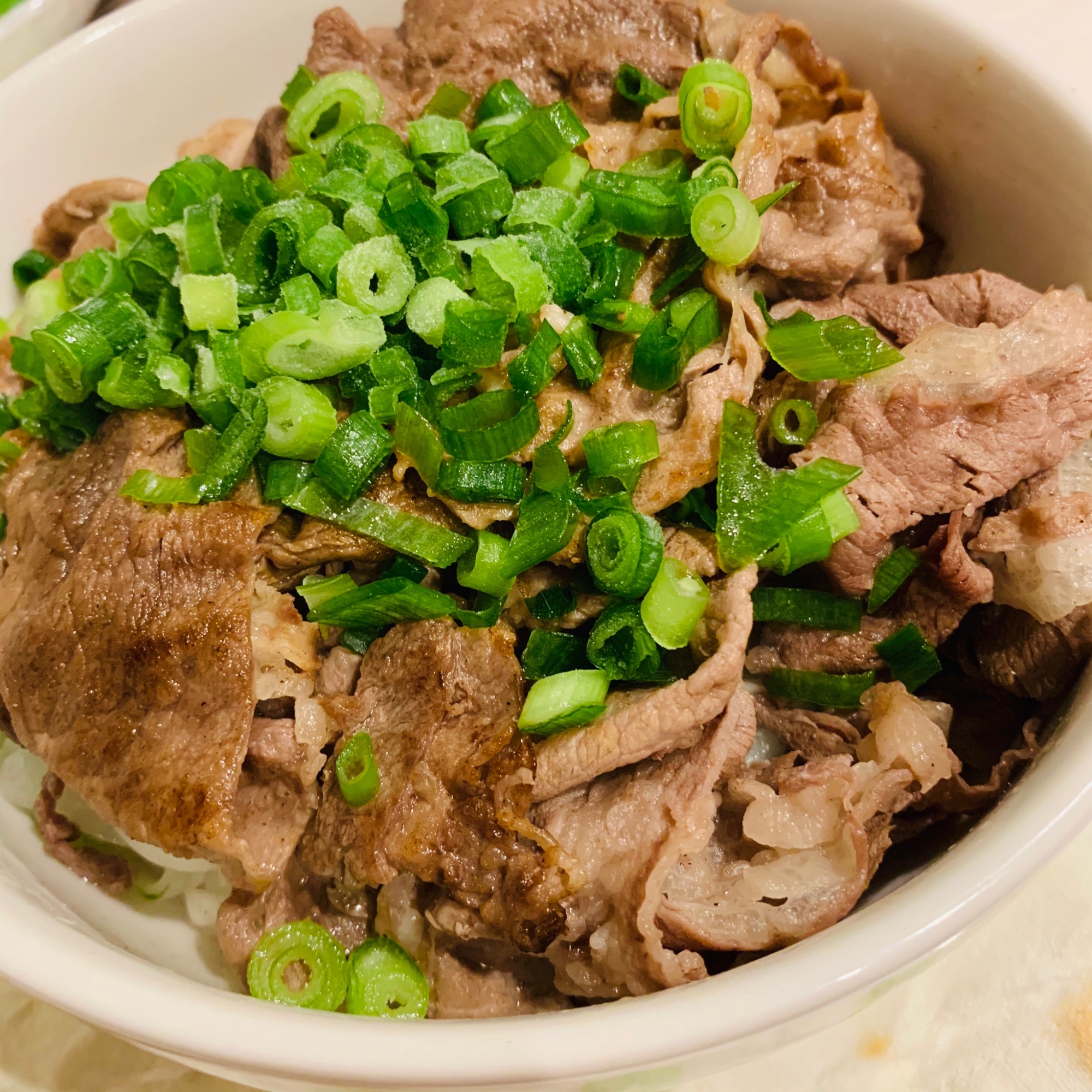 【アラサーおつまみ】焼きしゃぶ風牛丼