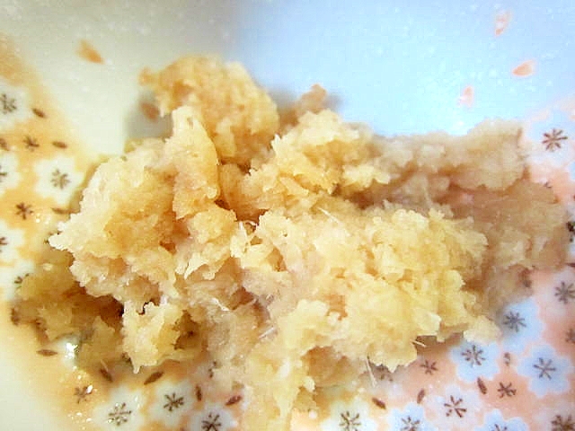 生姜と味醂とメープルシロップペースト