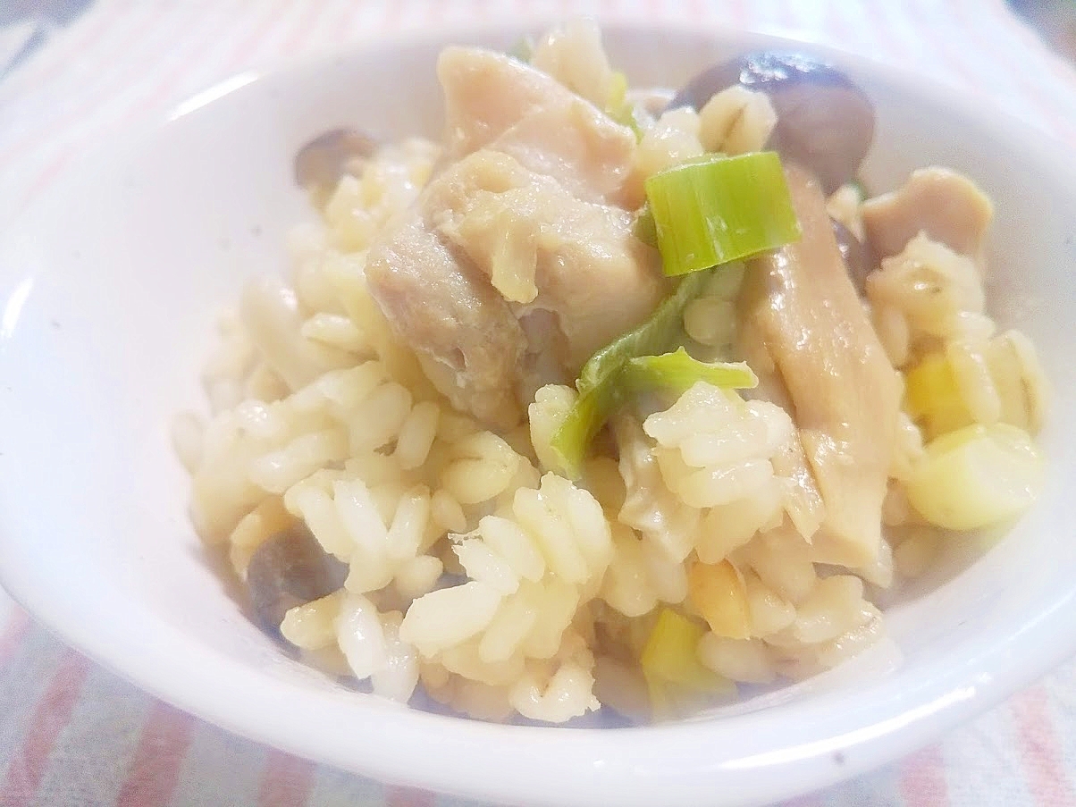 具沢山♡鶏肉としめじの炊き込みご飯