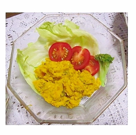 かぼちゃサラダ（刻みレーズンで…・甘めの仕上がり）