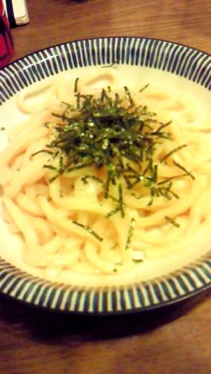 パスタソースで旨い明太うどん レシピ 作り方 By Rママ 楽天レシピ