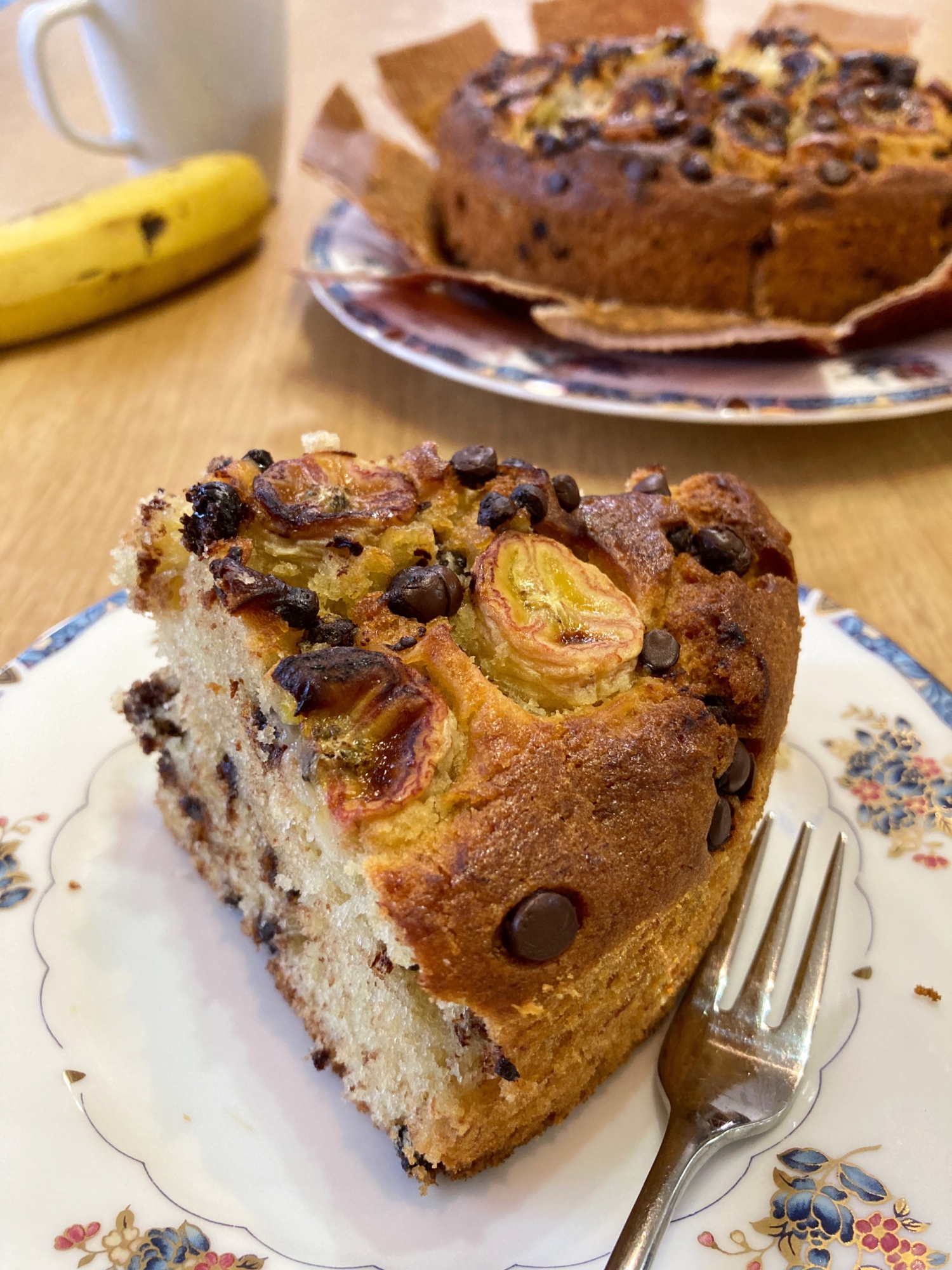 ホットケーキミックスで♡チョコバナナケーキ♪