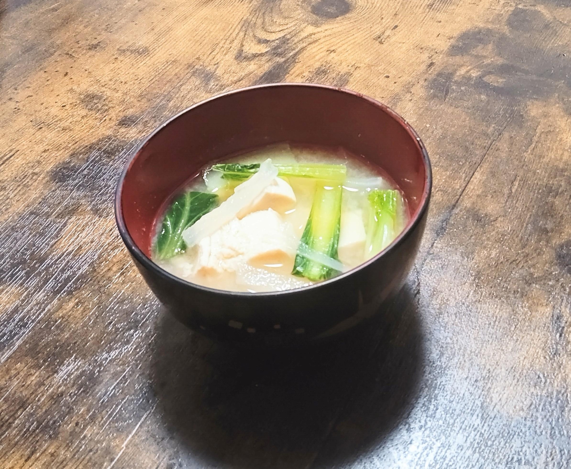 大根・小松菜・豆腐De味噌汁