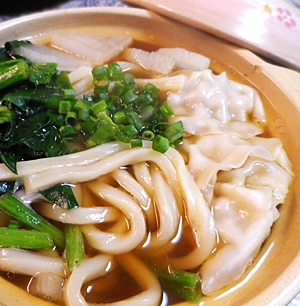 うどん餃子鍋