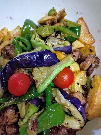 豚肉と夏野菜の揚げ浸し