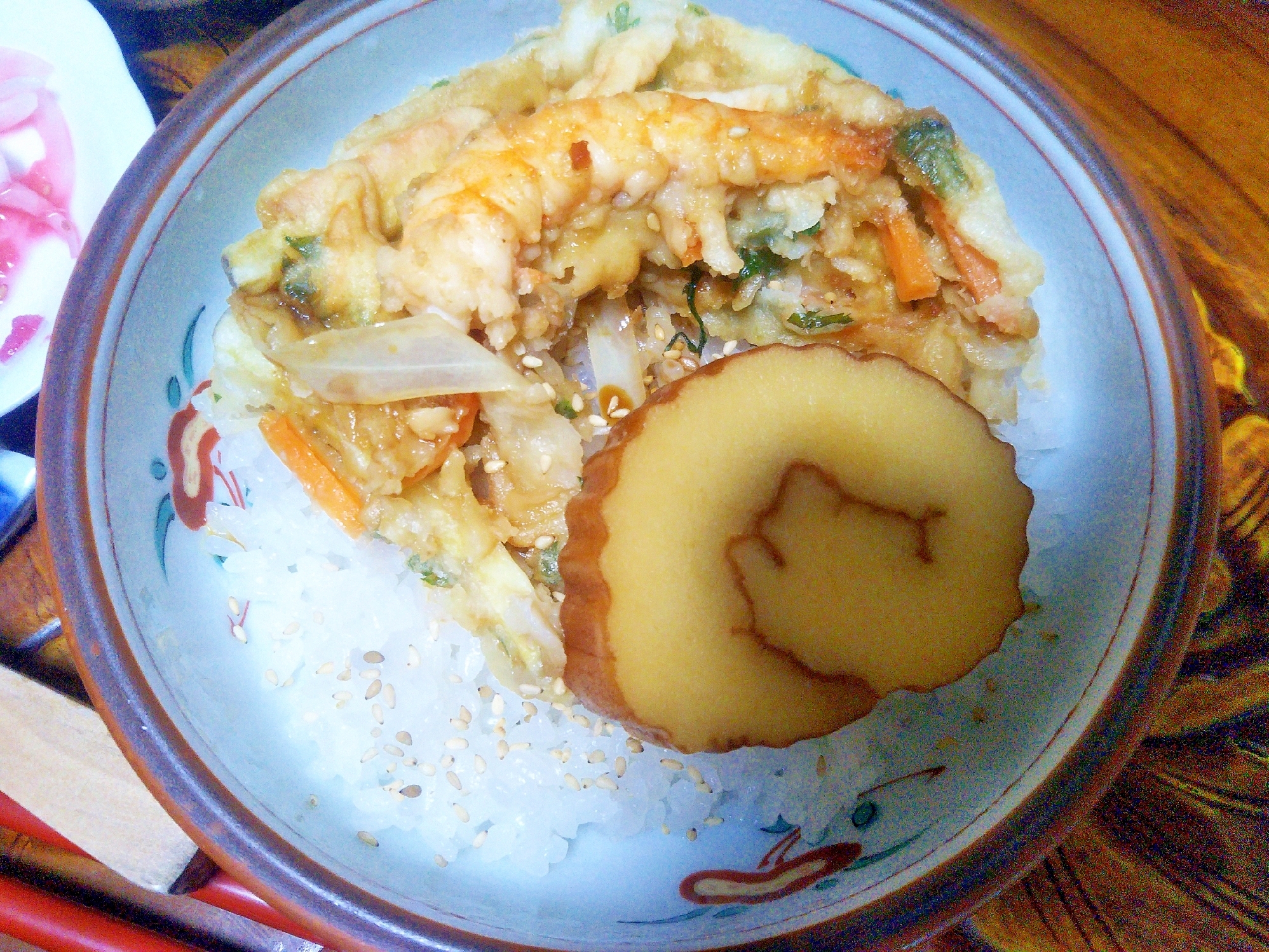 ごま香る♡かき揚げ＆伊達巻のっけ丼