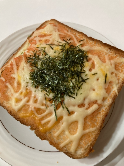 モチモチ☆チーズ明太子トースト♪