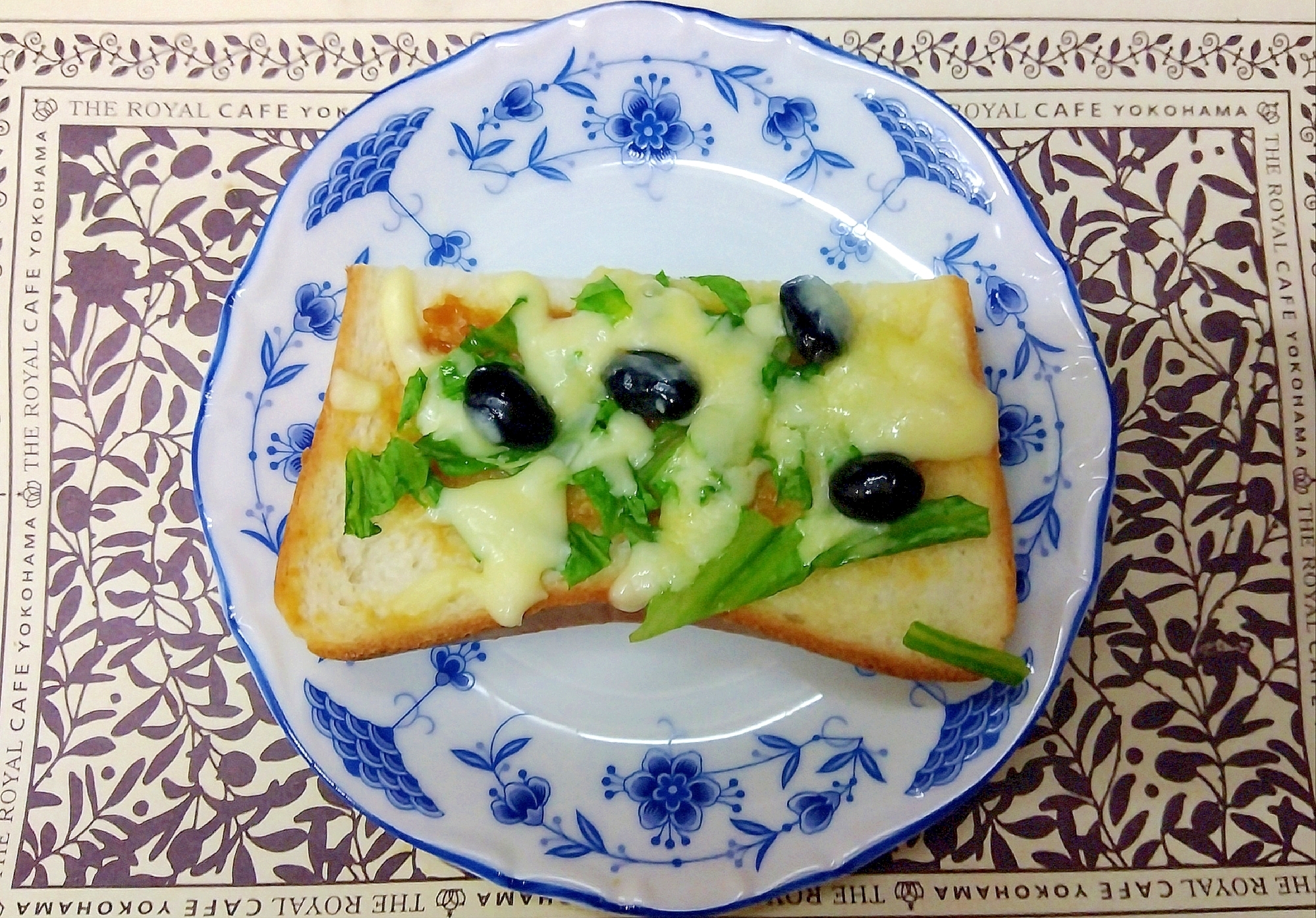 豆ピザトーストその3
