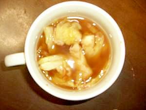 イカと白菜のあったか生姜スープ
