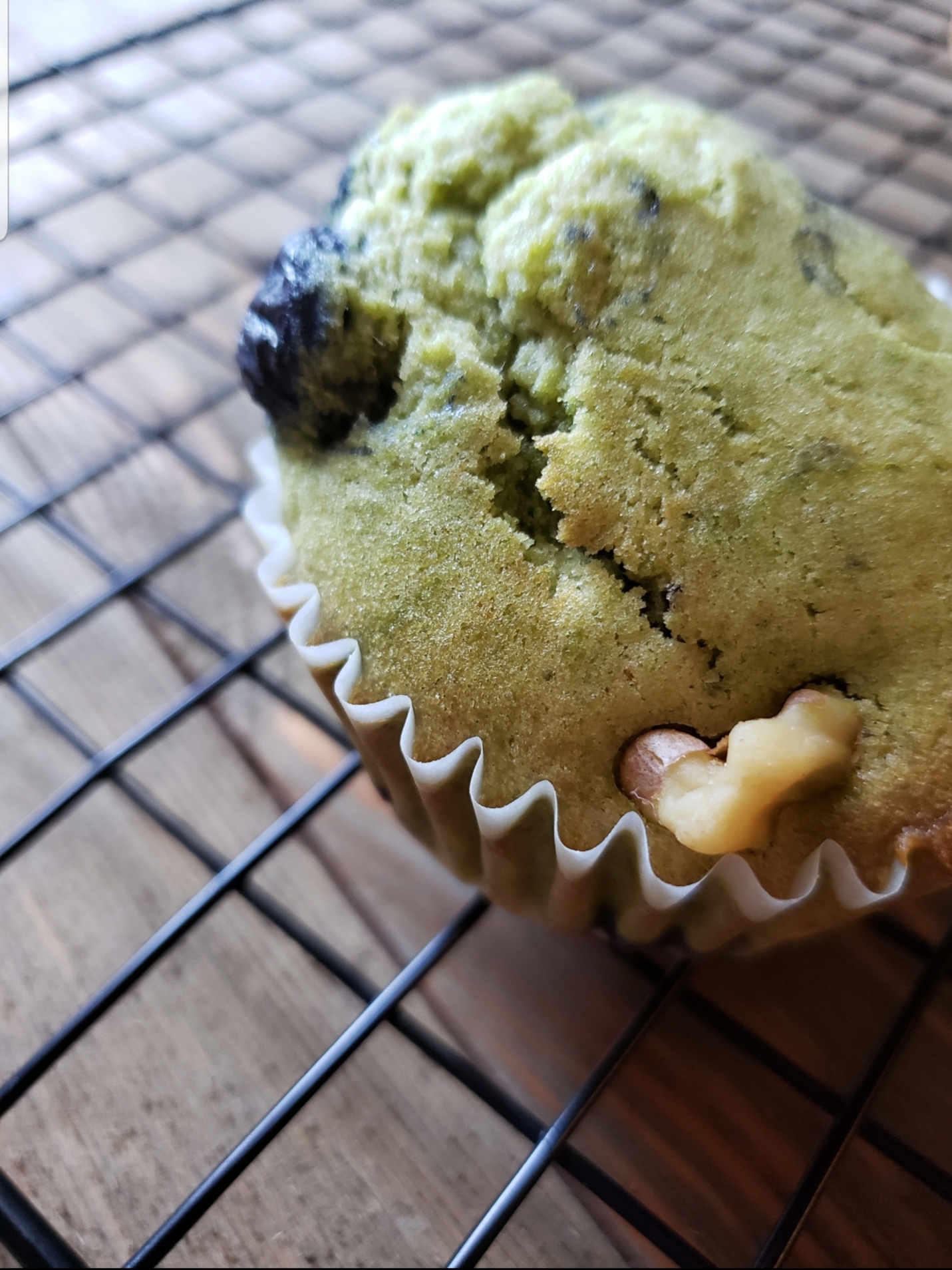 ブルーベリーとくるみの抹茶マフィン レシピ 作り方 By Azp 楽天レシピ