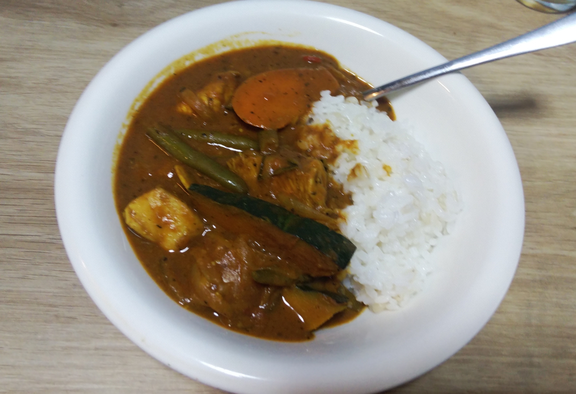 かぼちゃときな粉のチキンカレー☆