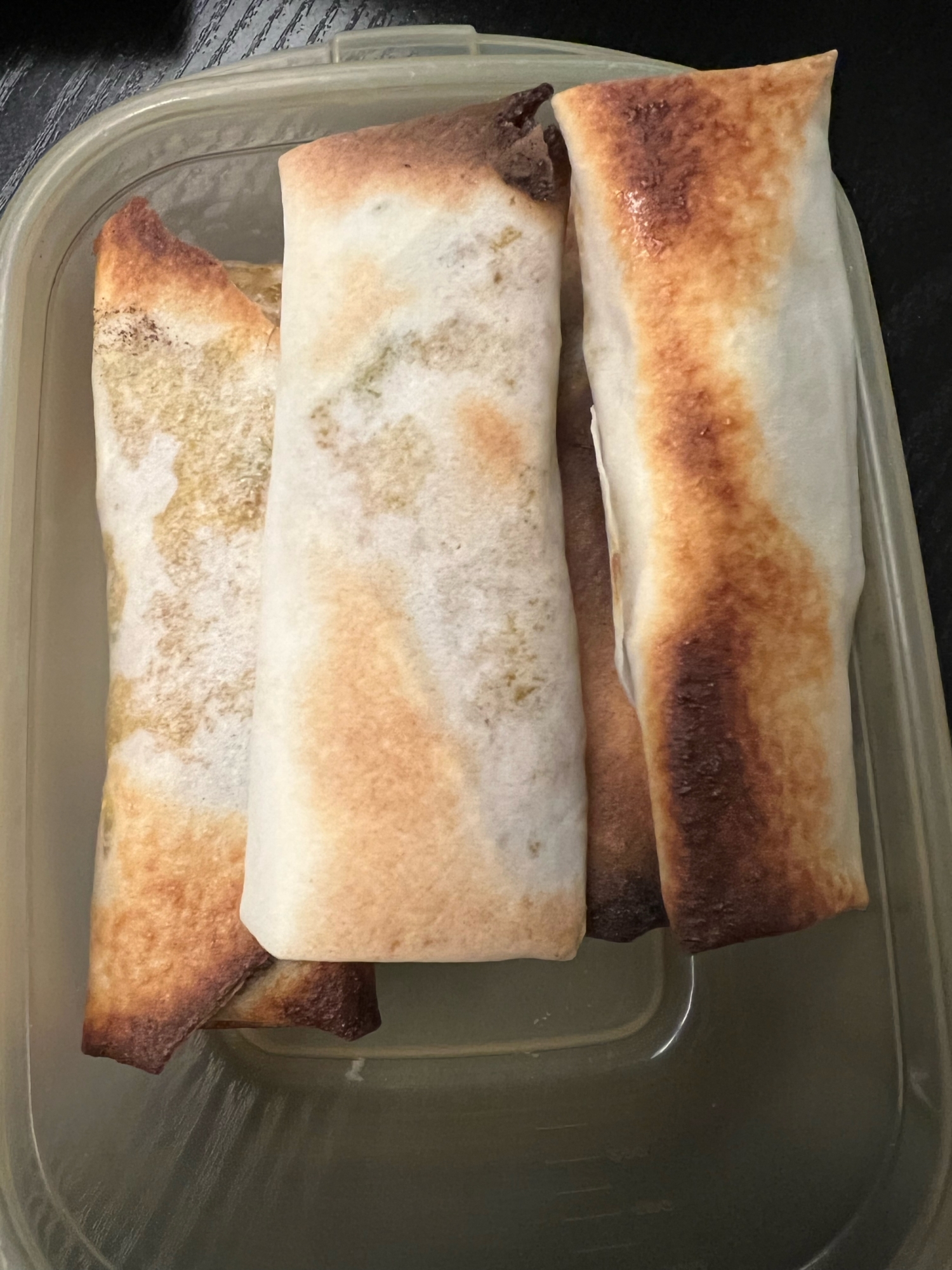 ひき肉餡の揚げない春巻き