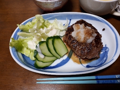 おろしポン酢でさっぱり和風ハンバーグ