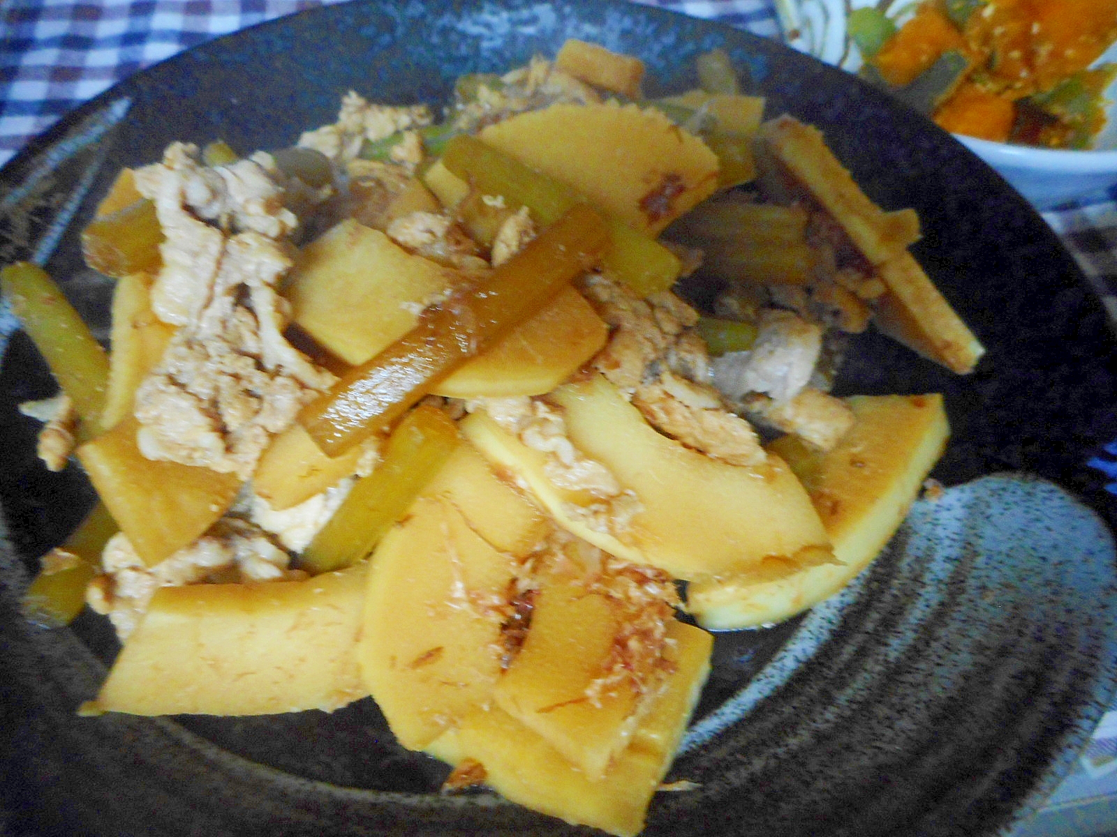 タケノコ フキ 豚肉のおかか炒め煮 レシピ 作り方 By Mococo05 楽天レシピ