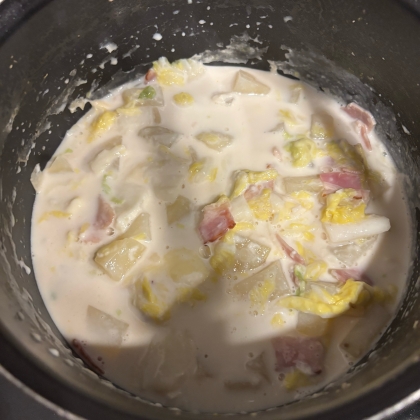 チーズで濃厚になっておいしかったです。
レシピありがとうございます。