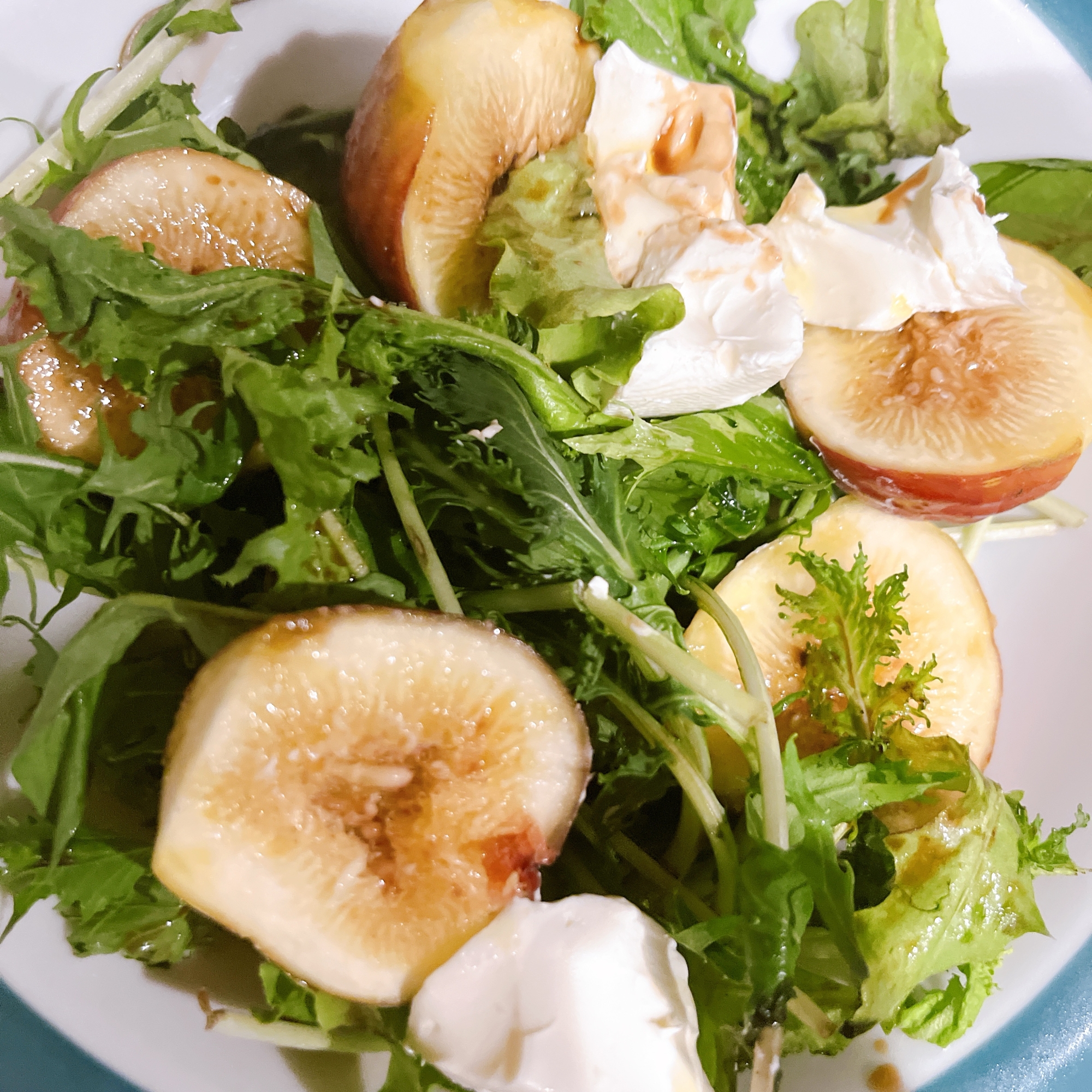 バルサミコ酢で！クリームチーズ といちじくサラダ