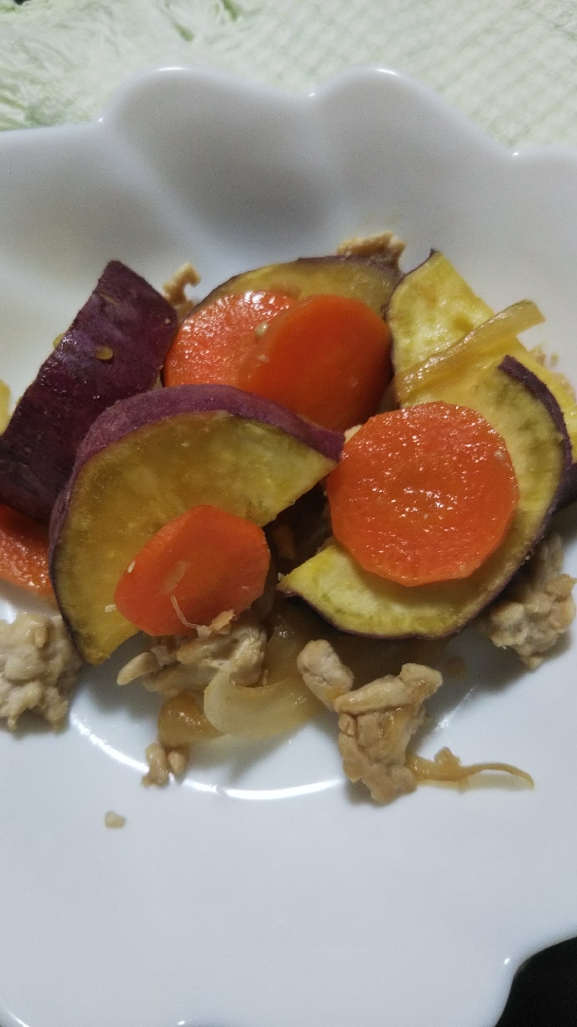 さつまいもの炒め物