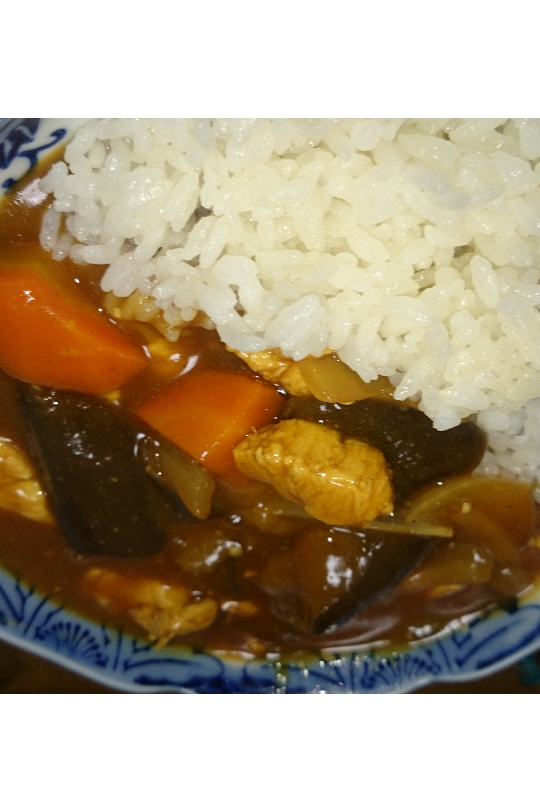 なすとチキンのあっさりカレー